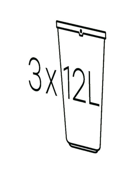 Śmietnik kosze na śmieci 12 l compacta q sort set kolor