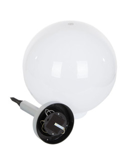 Lampa solarna kula mleczna 30x62cm 2