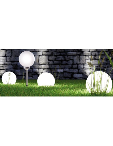 Lampa solarna kula mleczna 30x62cm