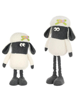 Owieczka na telskopach 35-50cm dekoracja wiosenna 2