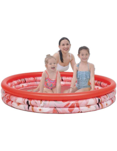 Basen dziecięcy 3- pierścieniowy kwiaty 157x24cm 51465
