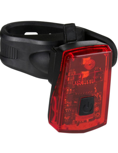 Lampka rowerowa na tył led usb - c z funkcją stop certyfikat dunlop