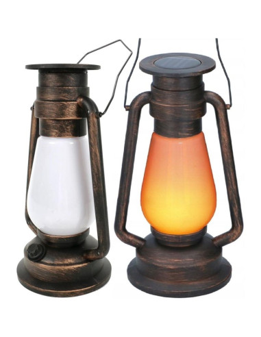 Lampa solarna retro tańczące płomyki 54 led smd