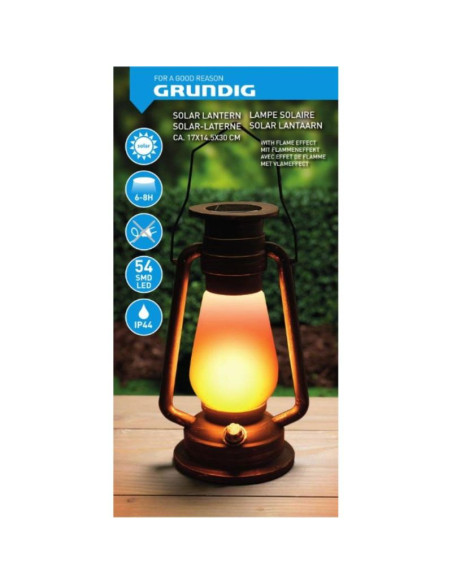 Lampa solarna retro tańczące płomyki 54 led smd