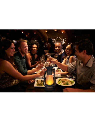 Lampa solarna retro tańczące płomyki 54 led smd