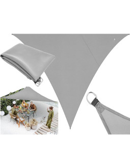 Żagiel przeciwsłoneczny ogrodowy trójkąt 3x3x2m szary