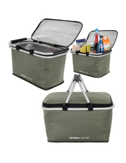 Koszyk turystyczny składany termiczny 24l zielony enero camp