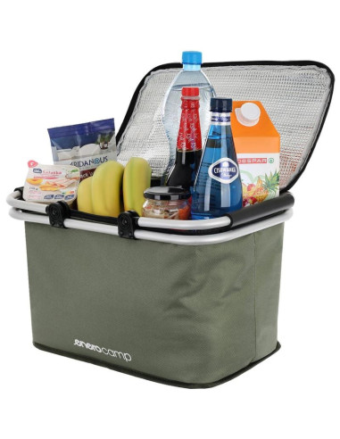 Koszyk turystyczny składany termiczny 24l zielony enero camp