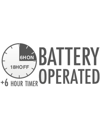 Lampki druciki na baterie girlanda 20 led kwiaty ciepły biały