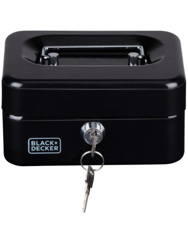 Kasetka metalowa na pieniądze dokumenty 15x8x11,8 cm black + decker