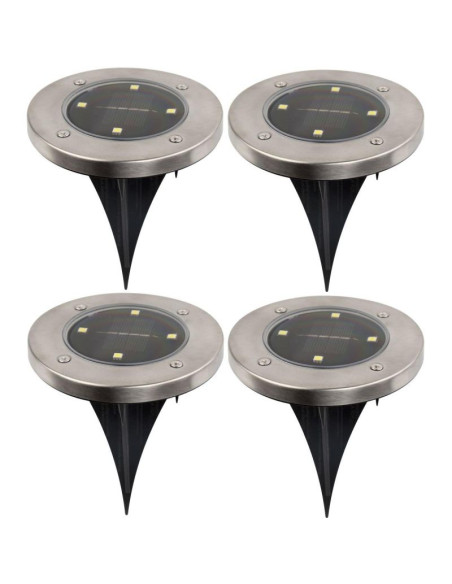 Lampa solarna 4 led smd do wbicia w podłoże kpl.4szt