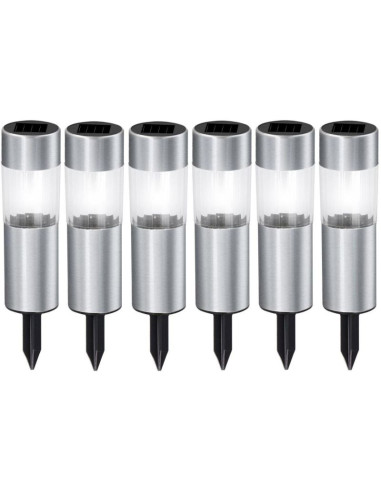 Lampa solarna 4,5x15cm inox 6szt grundig