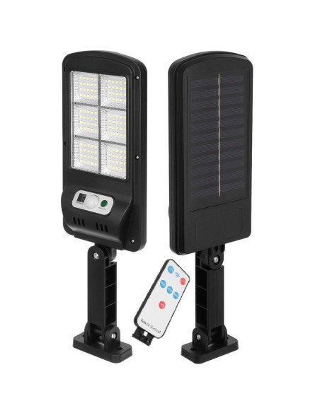 Lampa uliczna latarnia solarna 120led + pilot czujnik ruchu i zmierzchu
