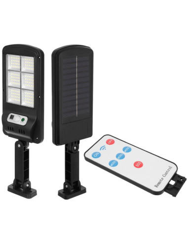 Lampa uliczna latarnia solarna 120led + pilot czujnik ruchu i zmierzchu
