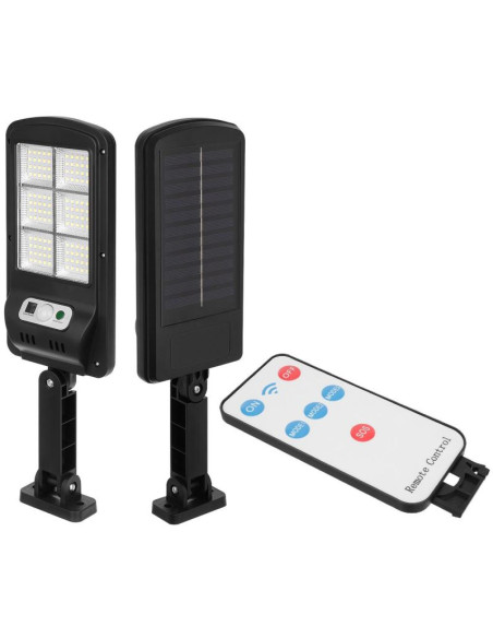 Lampa uliczna latarnia solarna 120led + pilot czujnik ruchu i zmierzchu