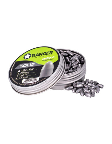 Śrut 4,5 mm ranger diabolo professional solid półokrągły 350 szt. 1,15 g