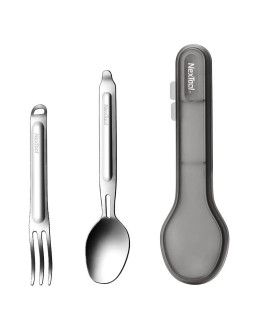 Sztućce turystyczne tytanowe niezbędnik - łyżka + widelec - nextool ne20133