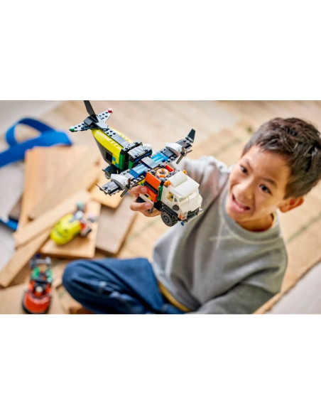 Lego city 60505 samolot, wóz serwisowy i poduszkowiec