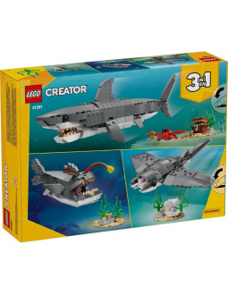 Lego creator 31381 groźny rekin ze skrzynią skarbów 2