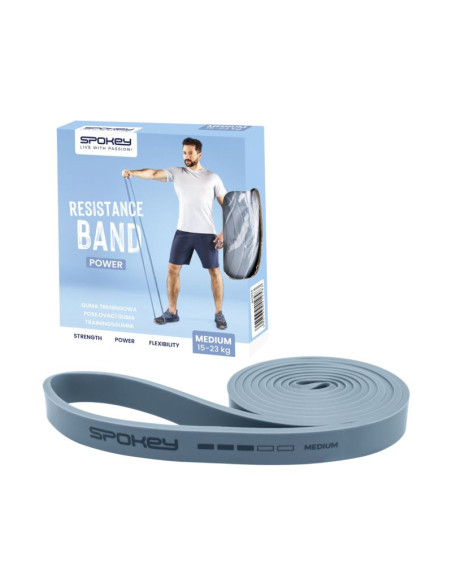 Guma fitness spokey power medium niebieska 941958