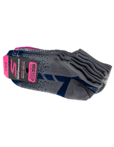 Skechers 3pk womens non terry low cut s106751-dkgy wielokolorowe 36-40