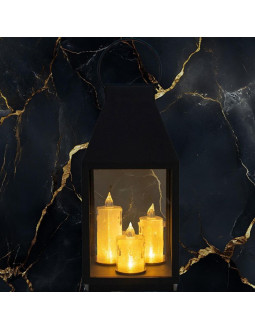 Latarnia dekoracyjna z 3 świeczkami 2