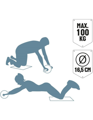 Wałek kółko rehabilitacyjne podwójne umbro czerwony