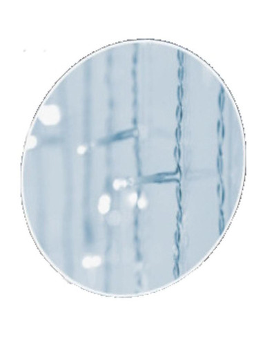 Lampki choinkowe kurtyna świetlna zew 180 led sterownik timer zimny biały kabel transparentny