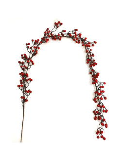 Gałązka girlanda z owoców czerwonej jarzębiny 160cm
