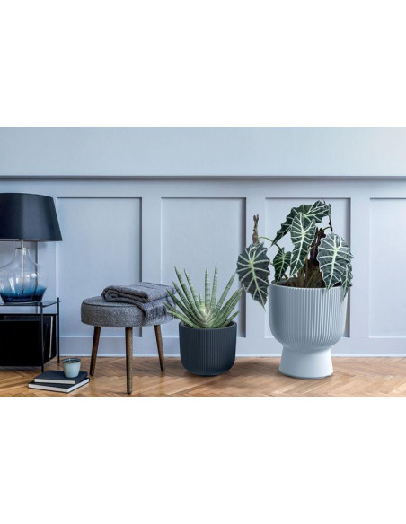 Doniczka do kwiatów milly na nodze śr 30cm jasny szary