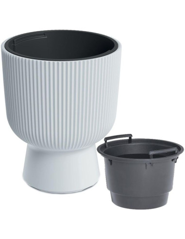 Doniczka do kwiatów milly na nodze śr 30cm biały