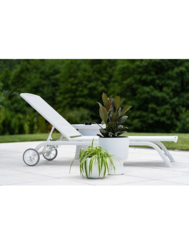 Doniczka do kwiatów milly na nodze śr 30cm biały