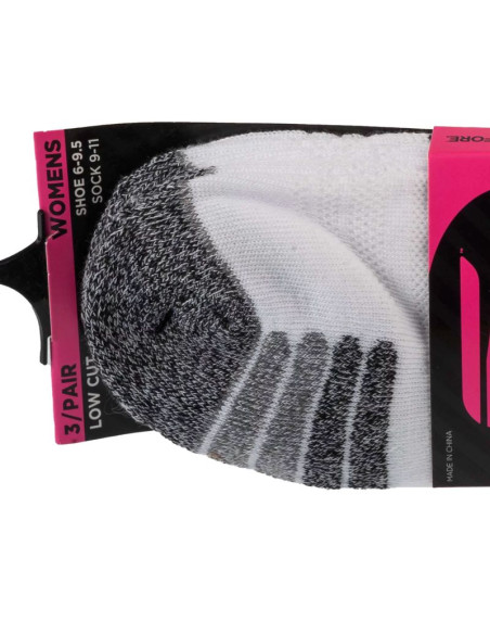 Skechers 3pk womens perf grey color pop s110098-hwht białe 36-40