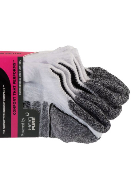 Skechers 3pk womens perf grey color pop s110098-hwht białe 36-40