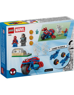 Lego marvel spiderman 11206 spidey na motocyklu vs. rhino 2