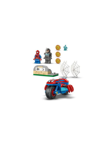Lego marvel spiderman 11206 spidey na motocyklu vs. rhino