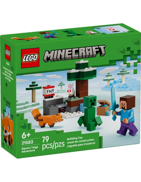 Lego minecraft 21583 przygoda steve’a w tajdze