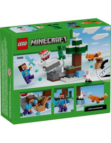 Lego minecraft 21583 przygoda steve’a w tajdze