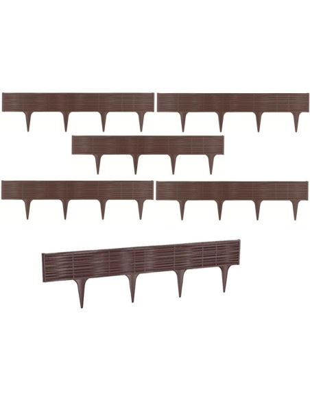 Palisada ogrodowa obrzeże trawnikowe border wiklina 390cm brąz