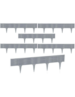 Palisada ogrodowa obrzeże trawnikowe border wiklina 390cm szary kamień