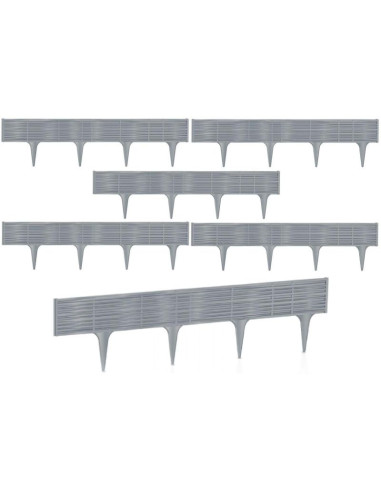 Palisada ogrodowa obrzeże trawnikowe border wiklina 390cm szary kamień