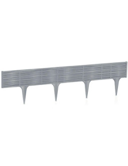 Palisada ogrodowa obrzeże trawnikowe border wiklina 390cm szary kamień 2