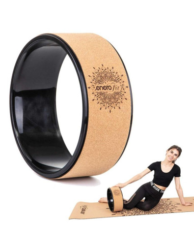 Korkowe koło do ćwiczeń jogi 33x13cm enero fit