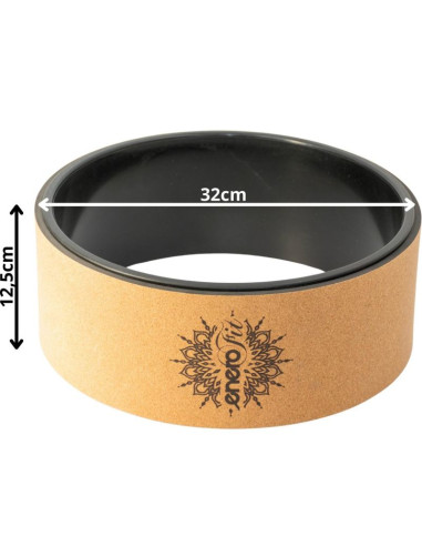 Korkowe koło do ćwiczeń jogi 33x13cm enero fit