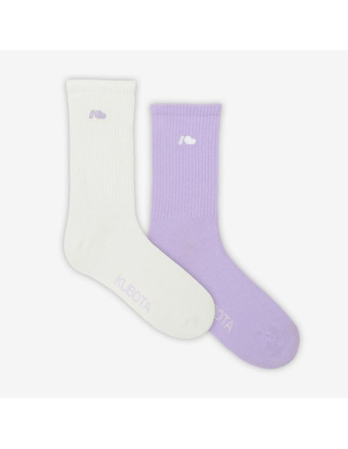 Kubota 2-pak skarpet cloud fioletowy k25ss-300-001-10-2