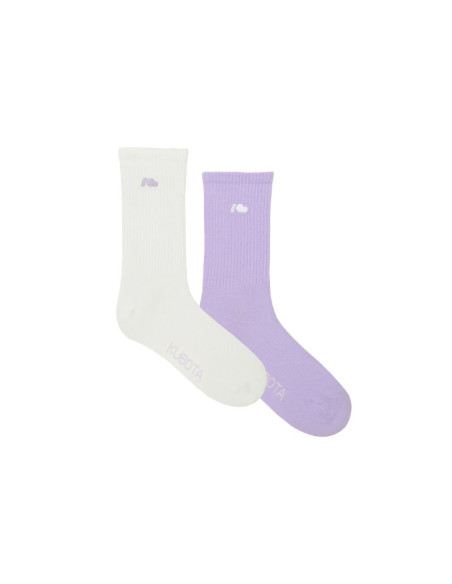 Kubota 2-pak skarpet cloud fioletowy k25ss-300-001-10-2