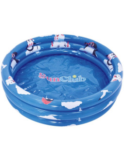 Basen dziecięcy 3-pierścieniowy pingwiny 100x23cm 51231