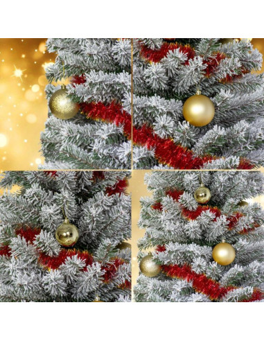 Bombka dekoracyjna plastikowa bezpieczna 46szt złota mica