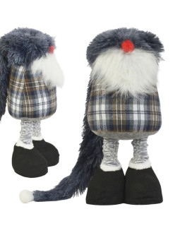 Skrzat gnom dekoracyjny na teleskopach 38-88cm szary 2