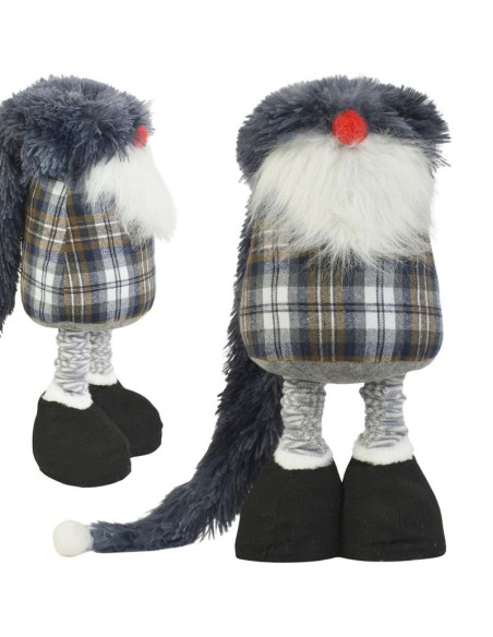 Skrzat gnom dekoracyjny na teleskopach 38-88cm szary